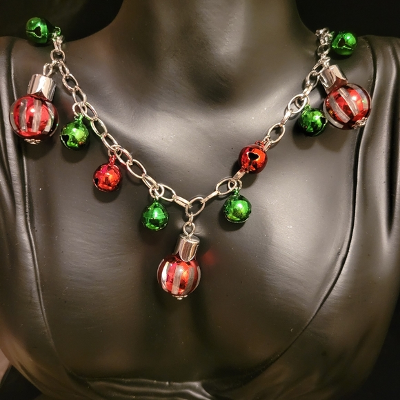 Jewelry - 2/$20 X-Mas Jingle Ornament Necklace
